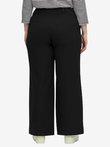 SHEEGO Loose fit Pleat-Front Pants in Black