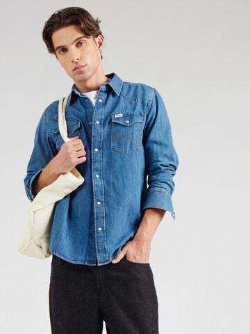 WRANGLER Regular fit Риза 'WESTERN' в синьо: отпред