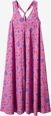 Robe 'Loren' MANGO en rose : devant