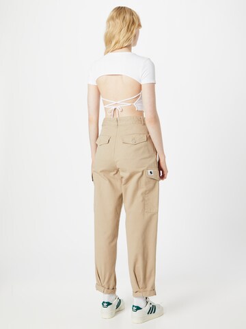 Carhartt WIP Tapered Cargobroek 'Collins' in Beige