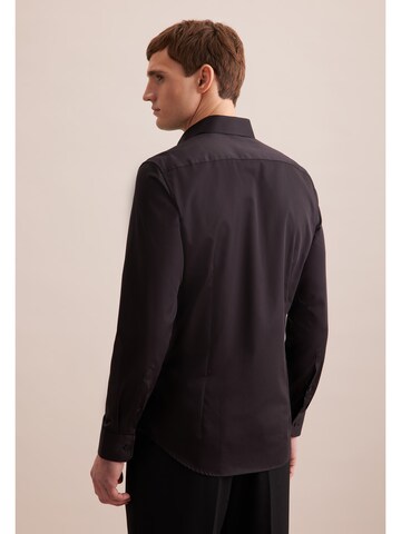 SEIDENSTICKER Regular Fit Hemd in Schwarz