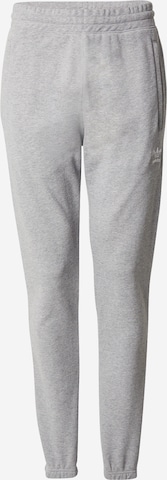 pilka ADIDAS ORIGINALS Siaurėjantis Kelnės 'ESS': priekis