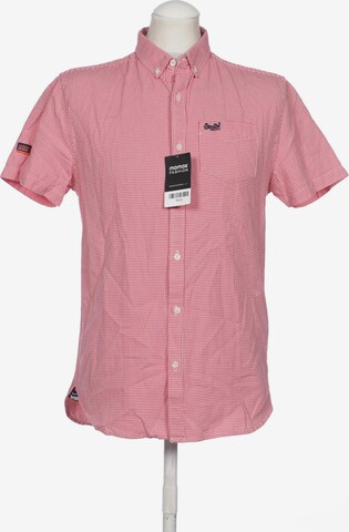 Superdry Button Up Shirt in M in Red: front