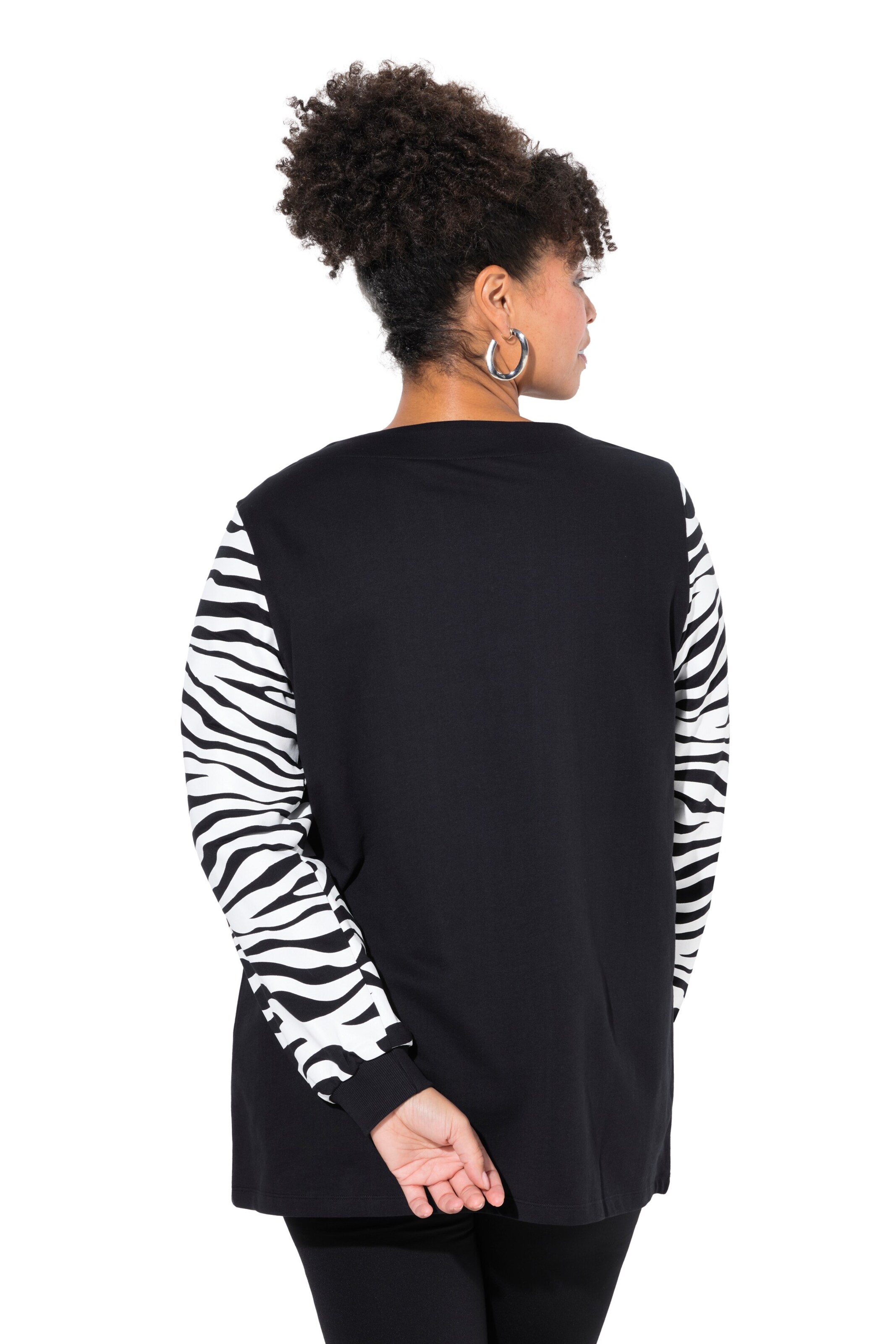 MIAMODA Sweatshirt in Black