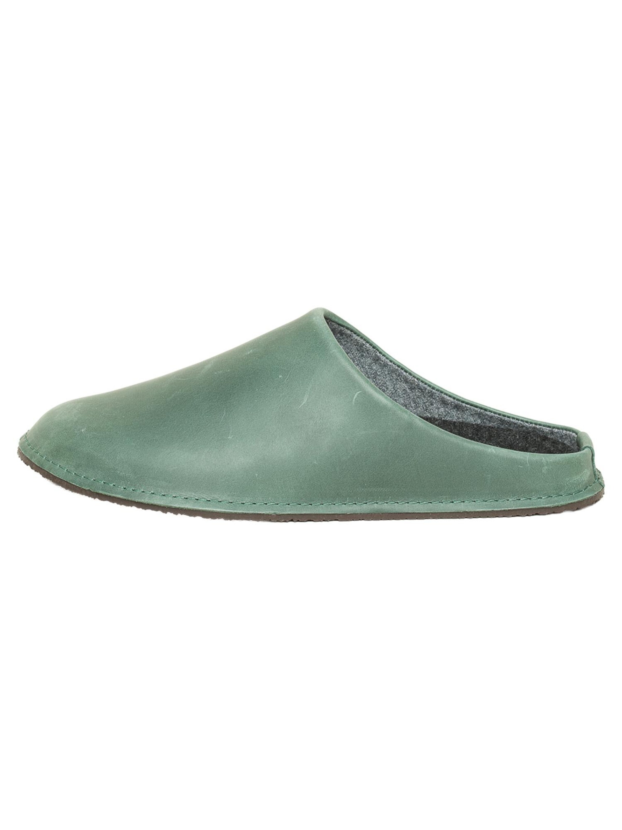 Gottstein Slippers 'Leather Loafer' in Green