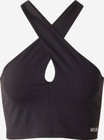 MYLAVIE Sports Top in Black: front