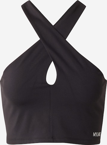 MYLAVIE Sports Top in Black: front