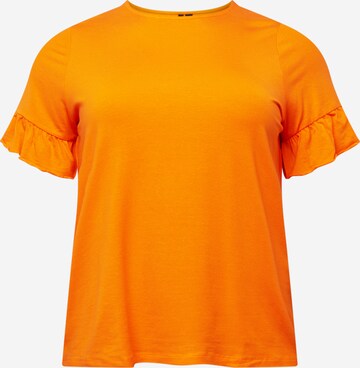 Vero Moda Curve T-Shirt 'MANA' in Orange: predná strana