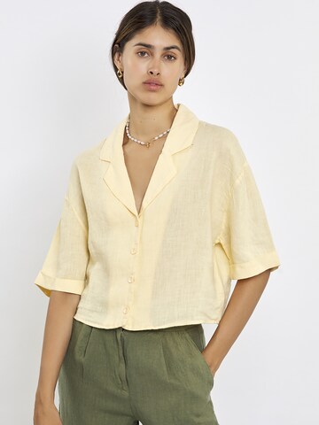 FRESHLIONS Blouse 'Lena' in Yellow: front