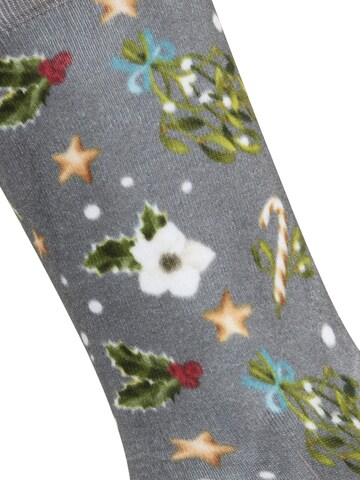BURLINGTON Socks 'Fancy Christmas' in Grey
