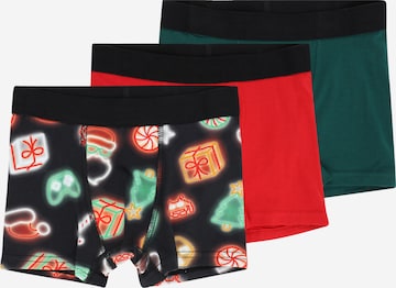 Lindex Boxershorts 'Christmas' in Grün: predná strana