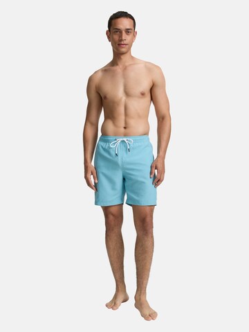 TOM TAILOR DENIM Board Shorts in Blue: front