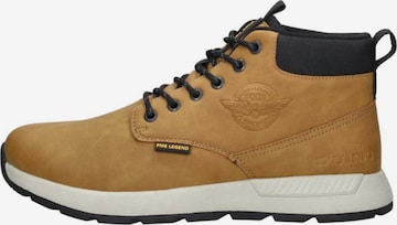 PME Legend Lace-up boot 'Ribber' in Yellow: front