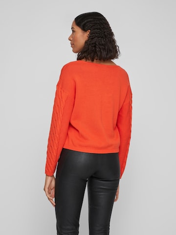 VILA Sweater 'CHAO' in Orange