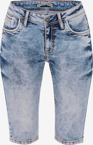 CIPO & BAXX Slimfit Jeans in Blauw: voorkant