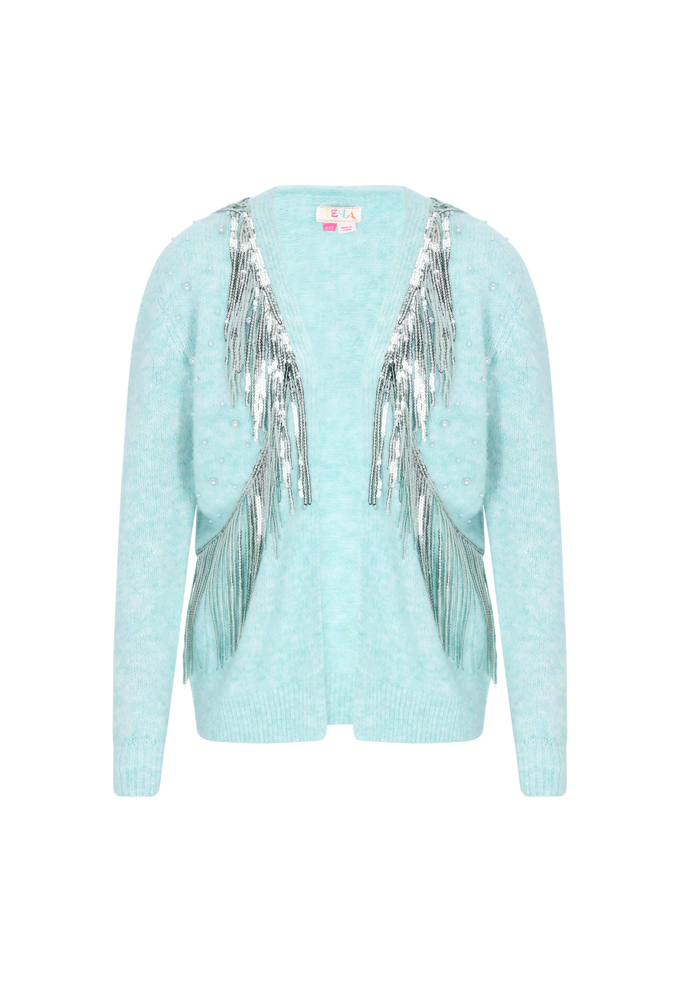 Cardigan IZIA en bleu : devant