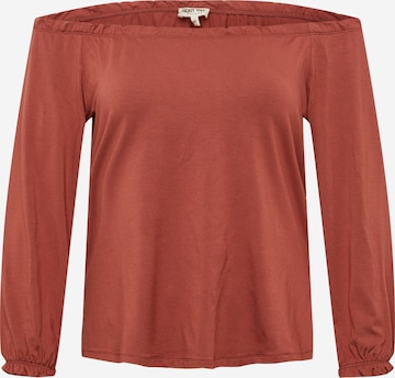ABOUT YOU Curvy Shirt 'Elsa' in Bruin: voorkant