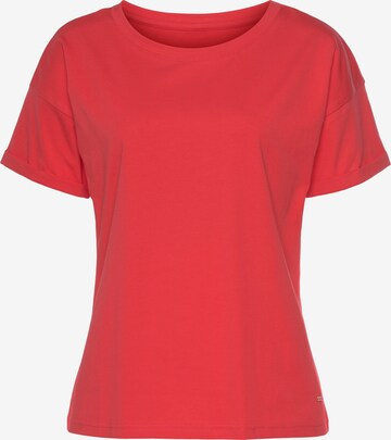 H.I.S Majica | rdeča barva: sprednja stran