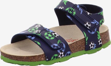 SUPERFIT Sandals & Slippers in Blue: front