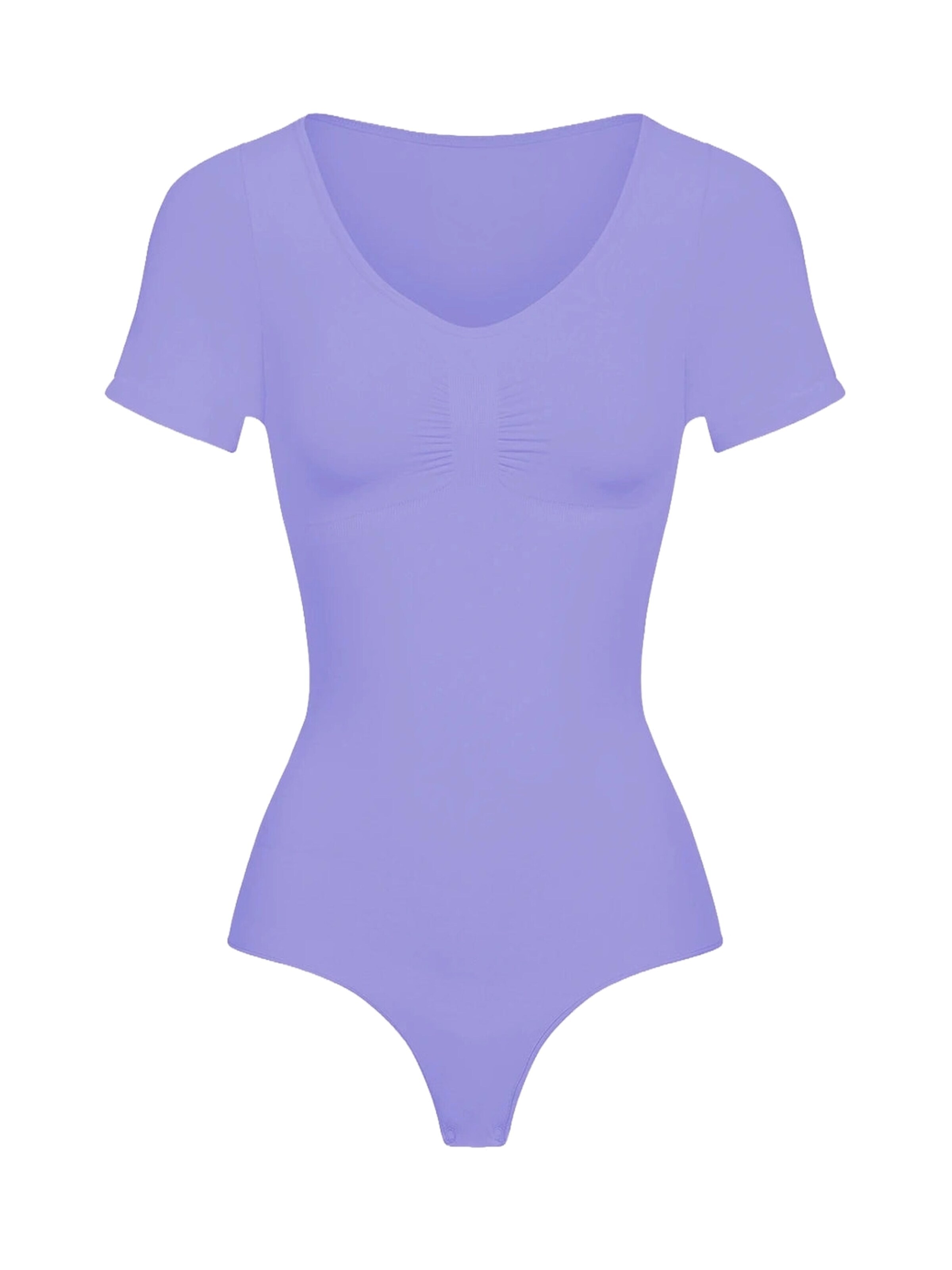 cfab Body moldeador 'T-Shirt Bodysuit Sculpting Shapewear mit String' en XS en azul violaceo, Vista del producto