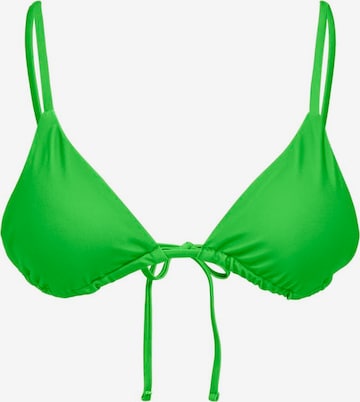 Triangolo Top per bikini 'CARRIE' di ONLY in verde: frontale