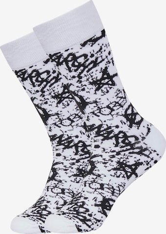 Mxthersocker Socken 'UNHINGED - ANARCHY' in Weiß