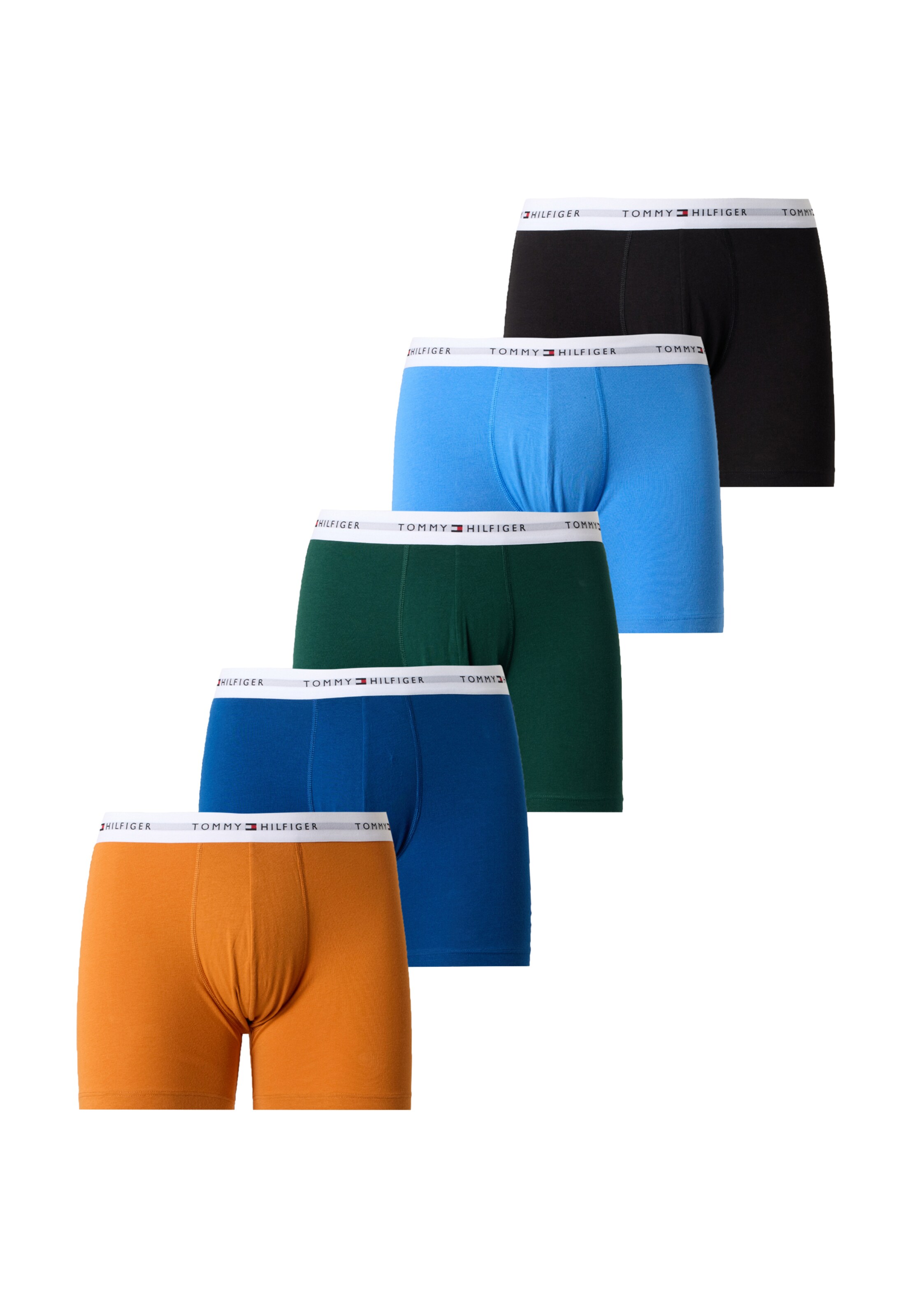 Tommy Hilfiger Underwear Boksershorts i S i koboltblåt / azur / safran / mørkegrøn / sort, Produktvisning