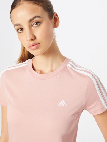 ADIDAS SPORTSWEAR Λειτουργικό μπλουζάκι 'Essentials' σε ροζ