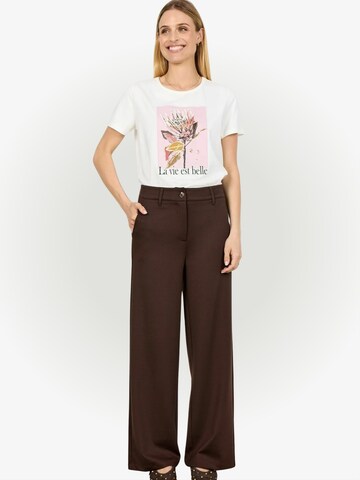 Soyaconcept Wide Leg Hose 'Daniela' in Braun