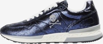 Scalpers Matalavartiset tennarit 'Harry Metallic' värissä sininen: etupuoli