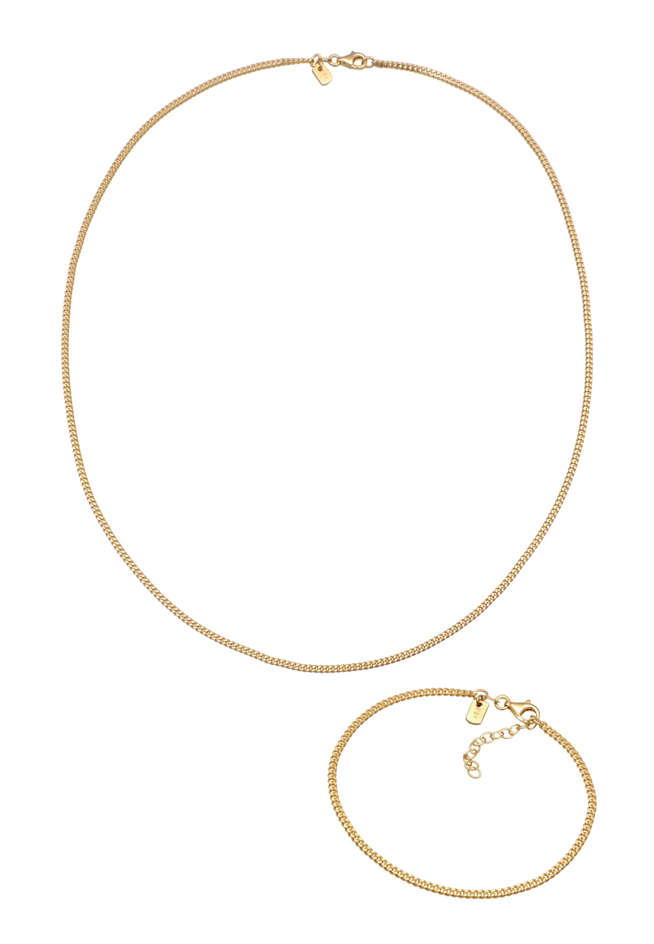 KUZZOI Sieraden set in Goud: voorkant