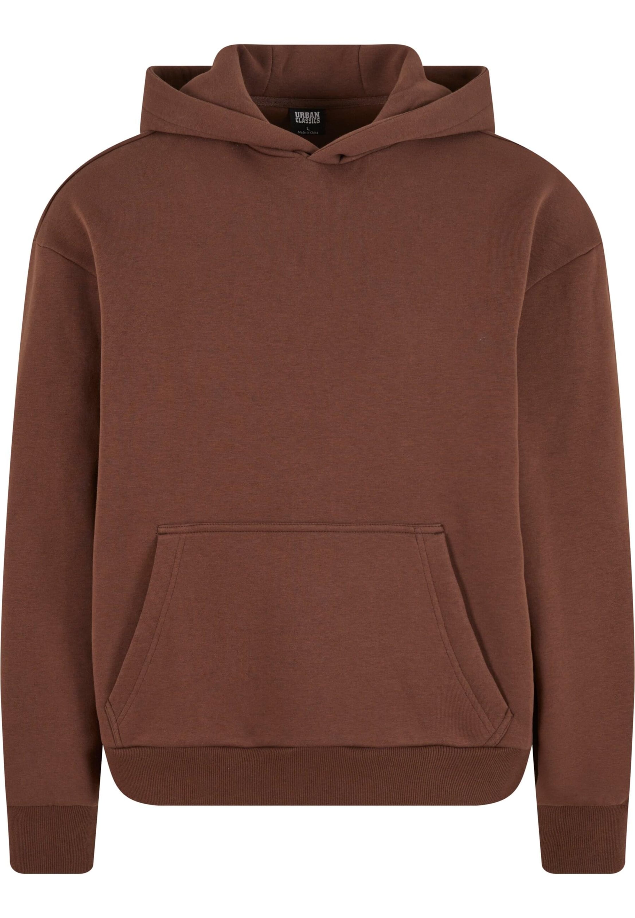 Urban Classics Sweatshirt in Brown: front