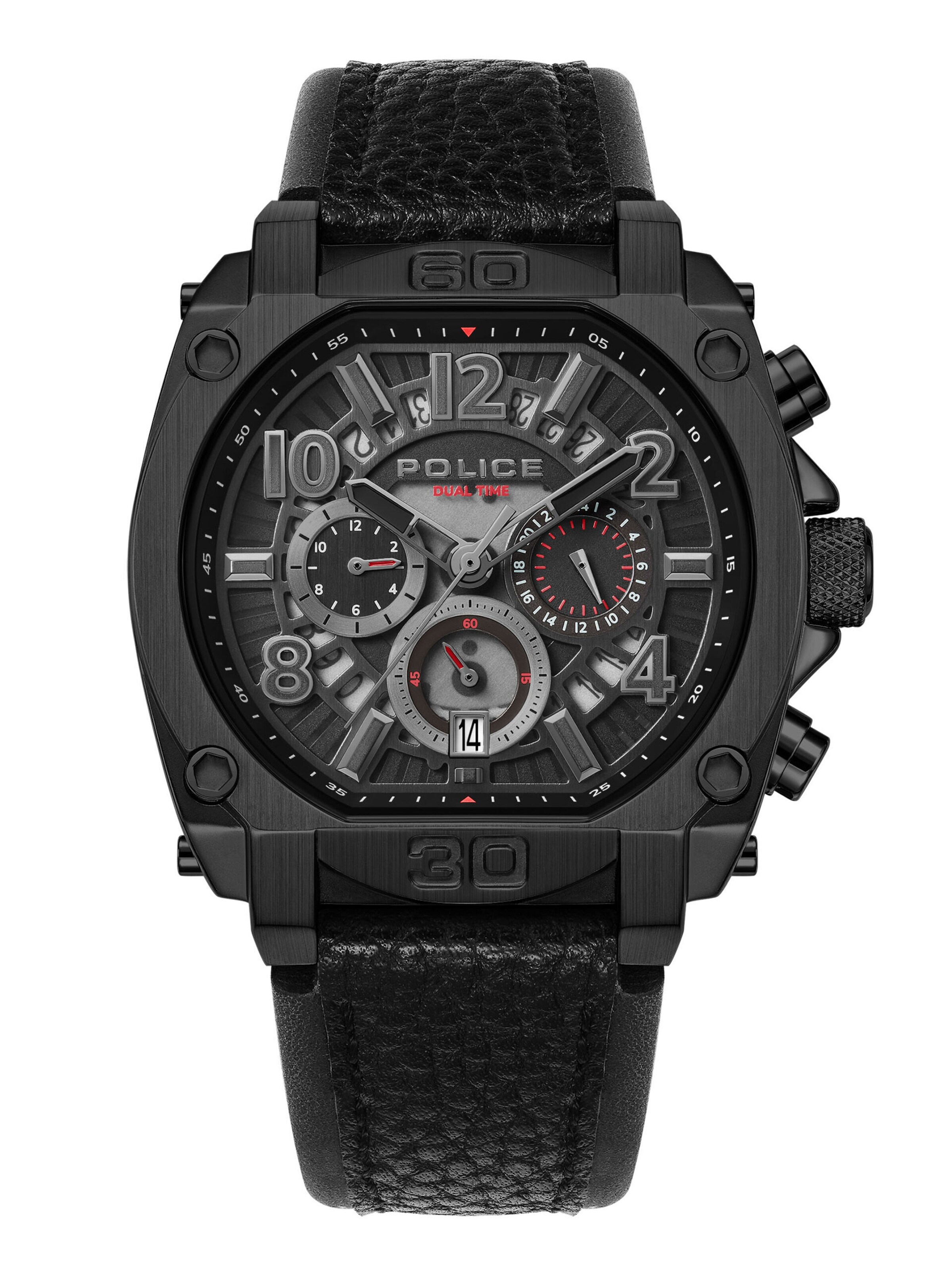 POLICE Analog watch 'Norwood' in Black: front