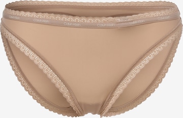 Slip Calvin Klein en beige : devant