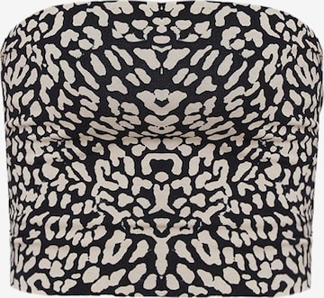 No Matter What Top in Schwarz: Vorderseite