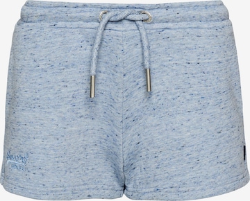 Superdry Regular Pants in Blue: front