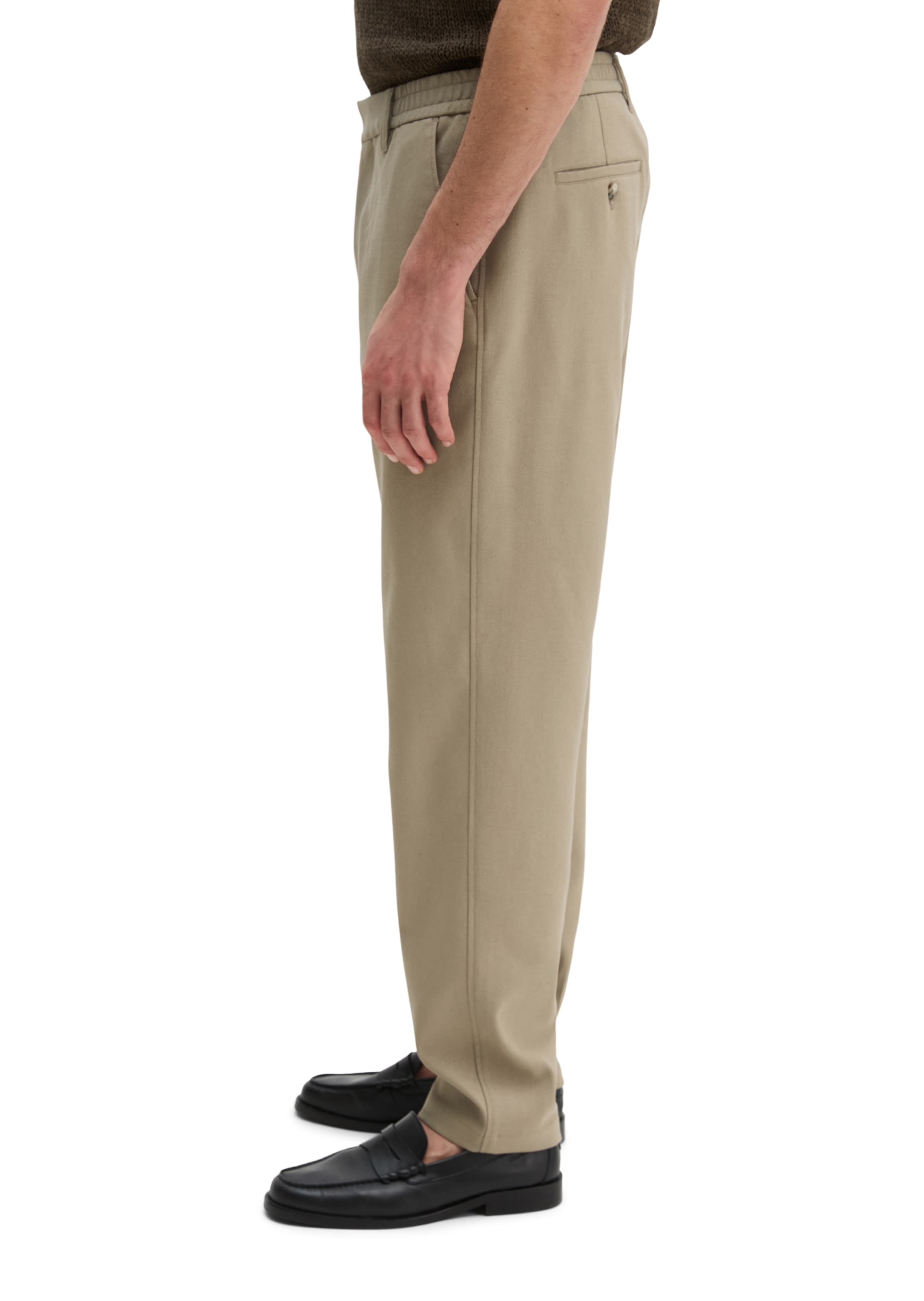 Marc O'Polo Loose fit Trousers 'Belsbo' in Beige