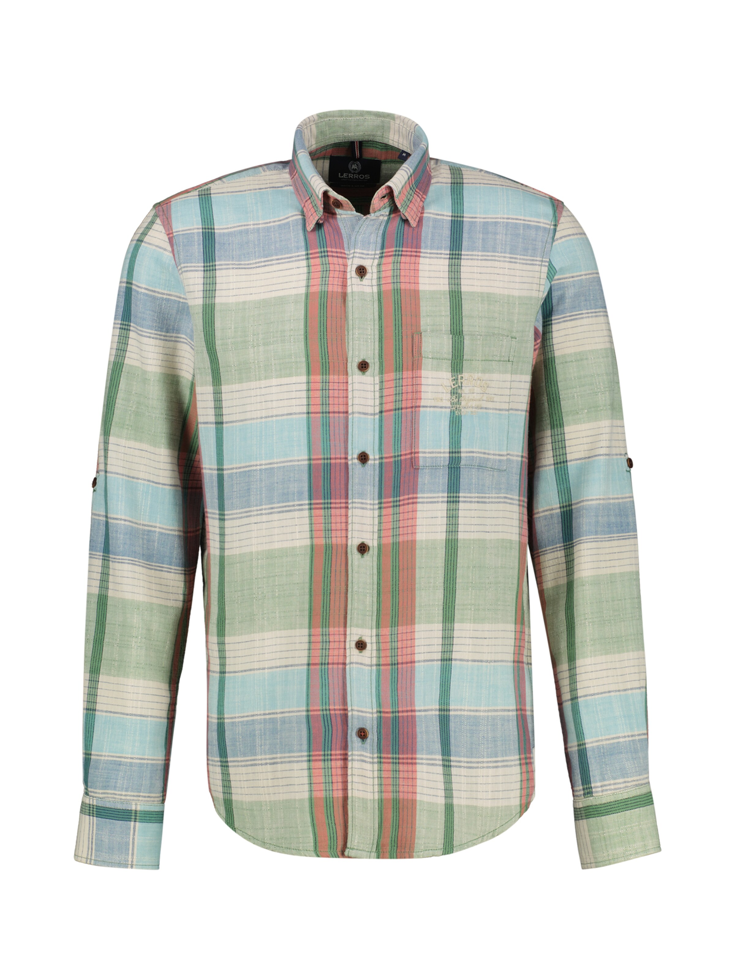 LERROS Regular fit Overhemd ' ' in Groen: voorkant