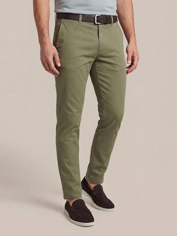 Regular Pantalon chino 'Peano' Suitable en vert : devant