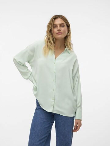 Chemisier 'GISELLE' VERO MODA en vert : devant