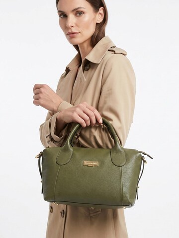 Borsa a mano 'Borsa a Mano Donna Pelle Vacchetta 100% - Modello Lucca Baldinini' di Baldinini Trend in verde