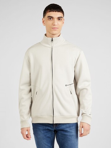 Champion Authentic Athletic Apparel Sweatjacke 'Tech' in Grau: predná strana