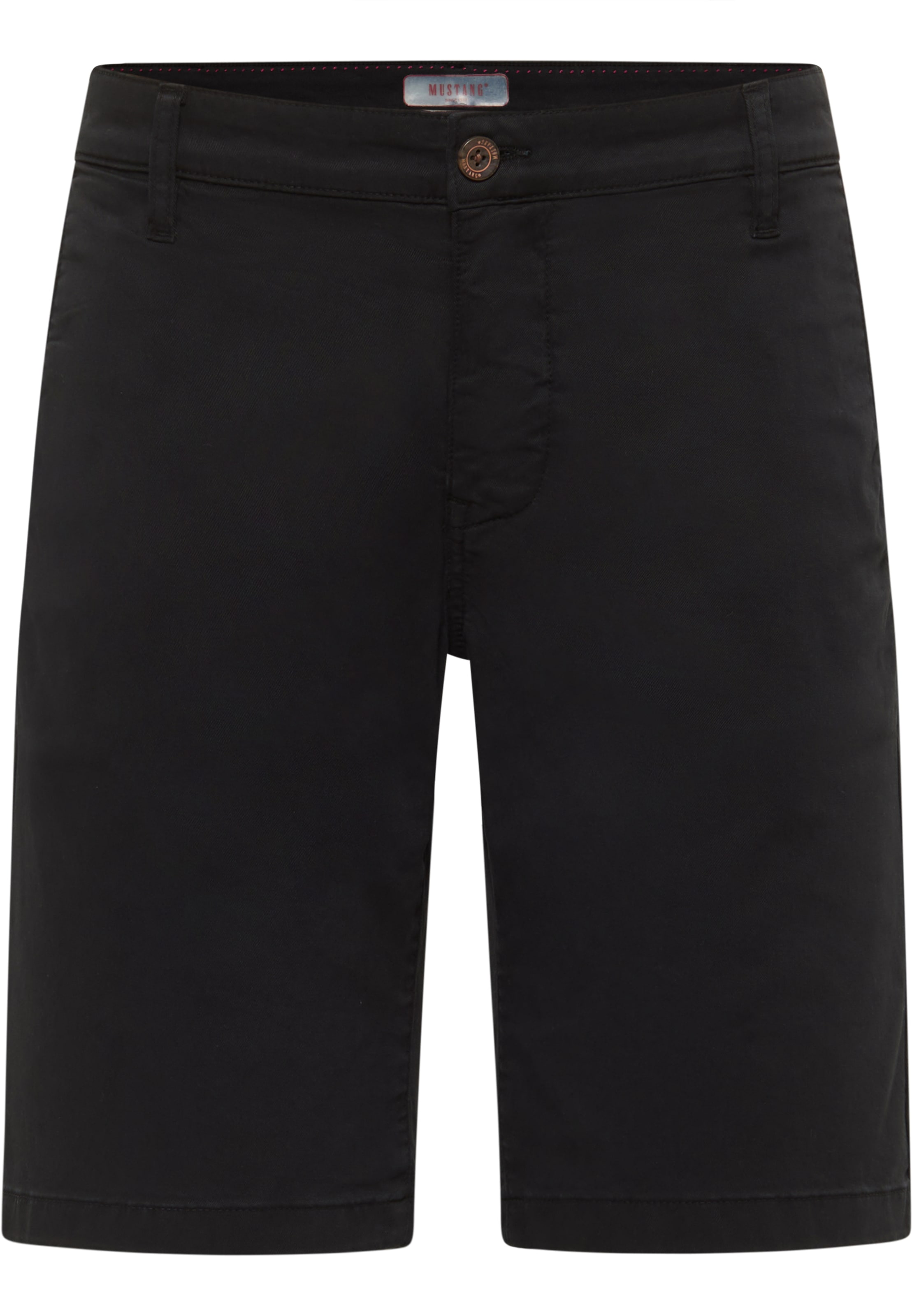 MUSTANG Slimfit Short 'Brad' in Schwarz: Vorderseite