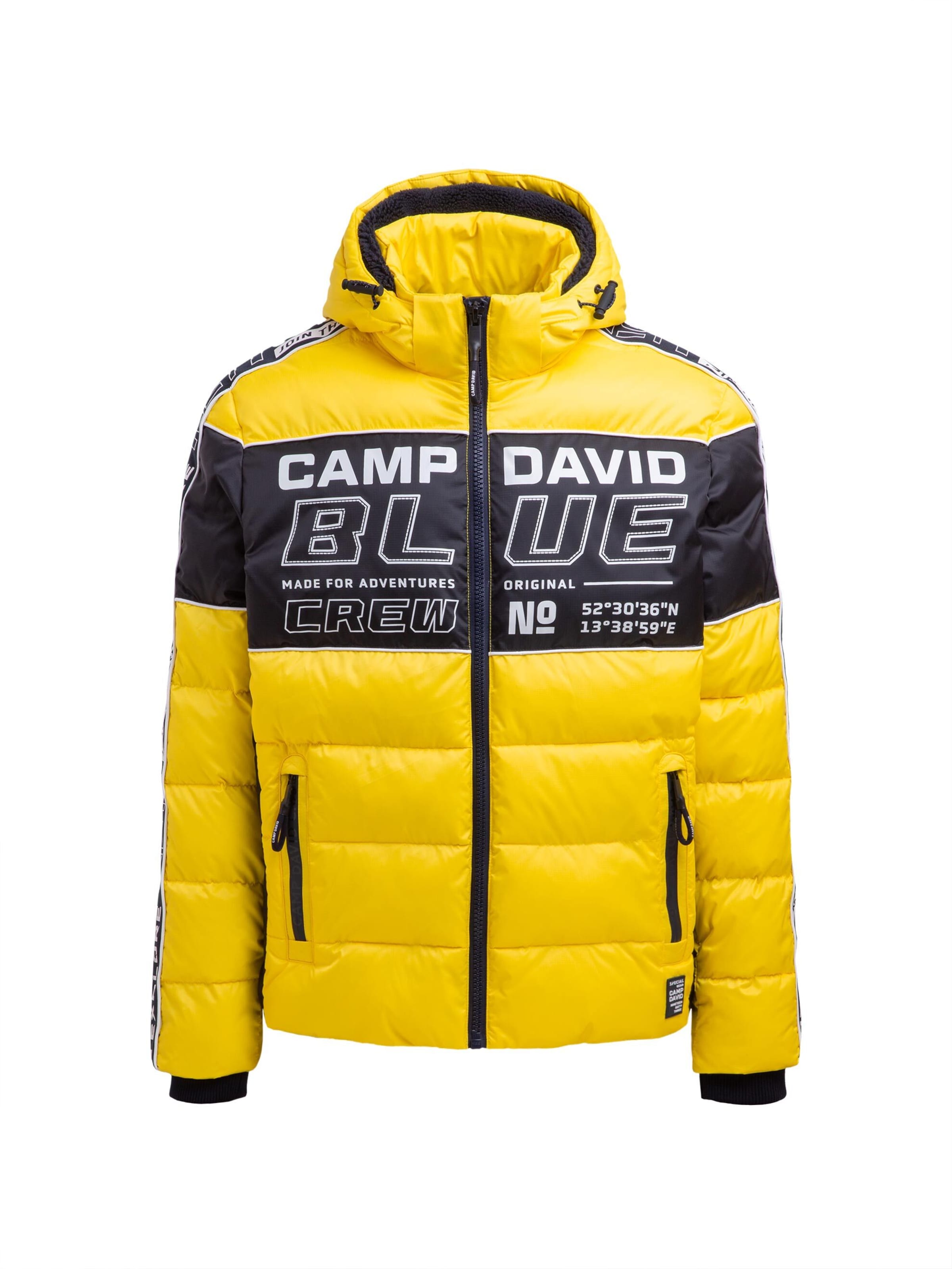 CAMP DAVID Winter jacket in Yellow: front