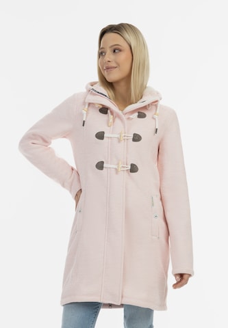 Schmuddelwedda Fleece jas in Roze: voorkant