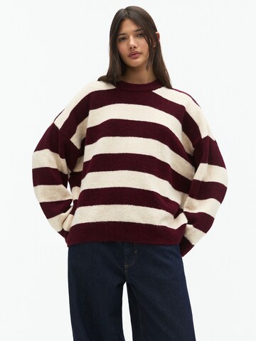 Pull-over Pull&Bear en beige : devant