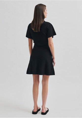 SECOND FEMALE Knit dress 'Stinna' in Black