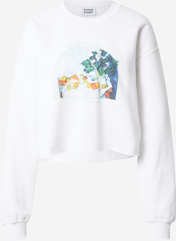 Vintage Supply Sweatshirt in Wit: voorkant