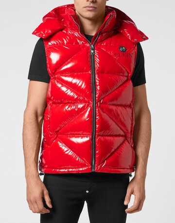Philipp Plein Vest 'Hexagon' in Red