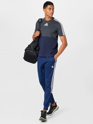 ADIDAS ORIGINALS Tapered Pants 'Adicolor Classics Cutline' in Blue